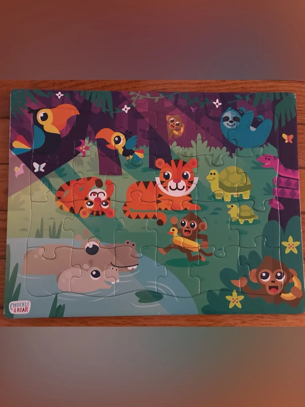 Chuckle & Roar Jungle Day 24pc Kids Jigsaw Puzzle NEW